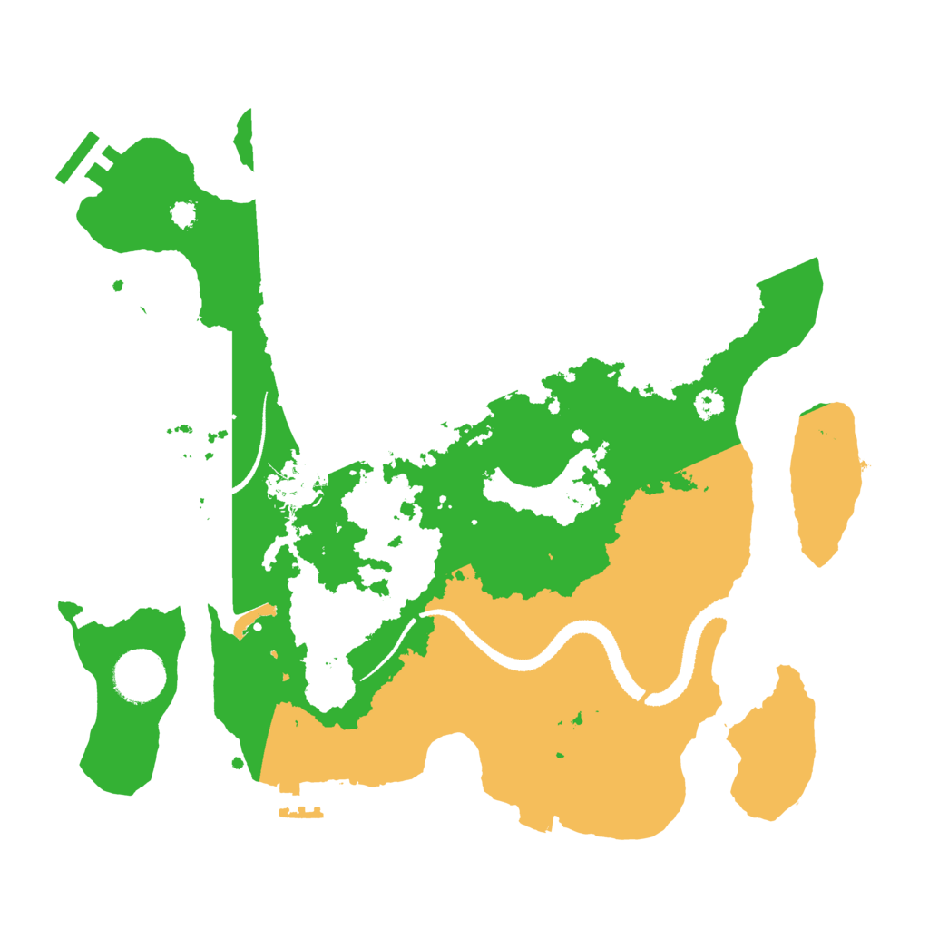 Biome Rust Map: Procedural Map, Size: 3200, Seed: 987321