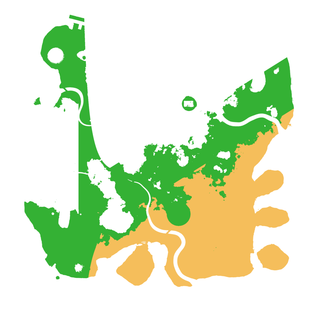 Biome Rust Map: Procedural Map, Size: 3500, Seed: 845921