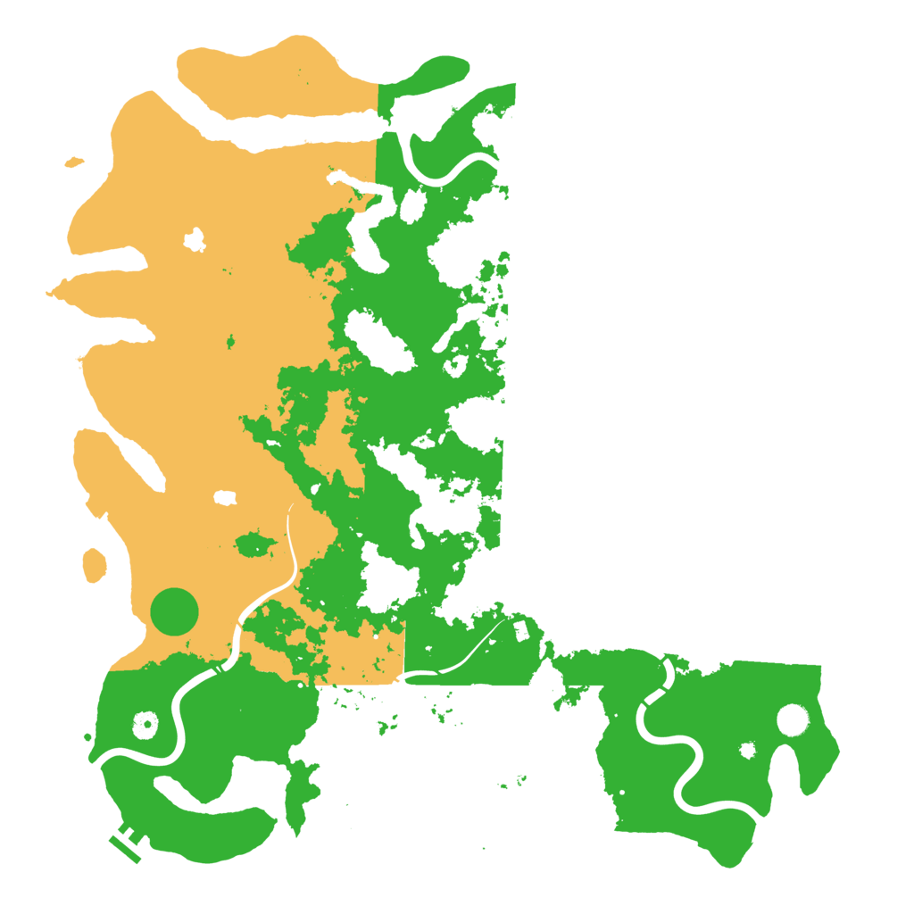 Biome Rust Map: Procedural Map, Size: 5000, Seed: 875496316