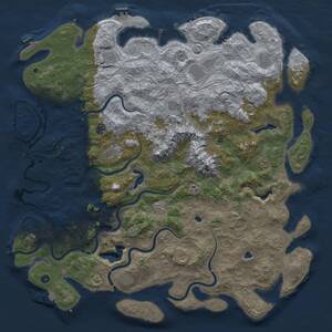 Thumbnail Rust Map: Procedural Map, Size: 5700, Seed: 1771287129, 17 Monuments