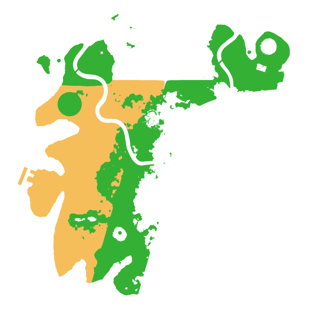 Biome Rust Map: Procedural Map, Size: 3500, Seed: 319321913