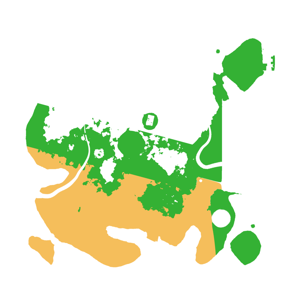Biome Rust Map: Procedural Map, Size: 3000, Seed: 65863
