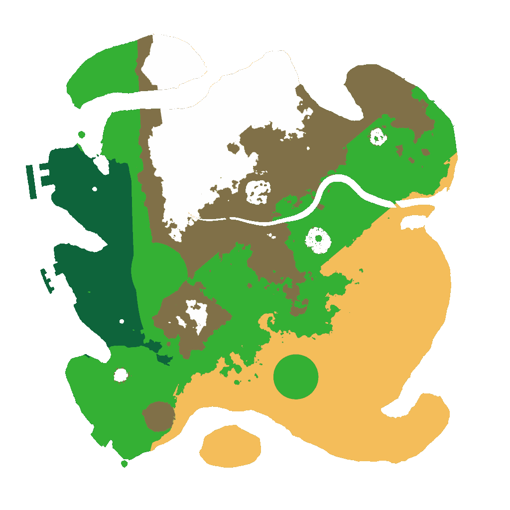 Biome Rust Map: Procedural Map, Size: 3000, Seed: 1614537442