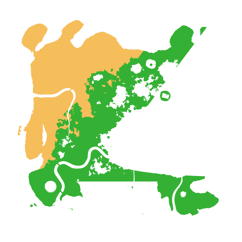 Biome Rust Map: Procedural Map, Size: 3700, Seed: 132527066