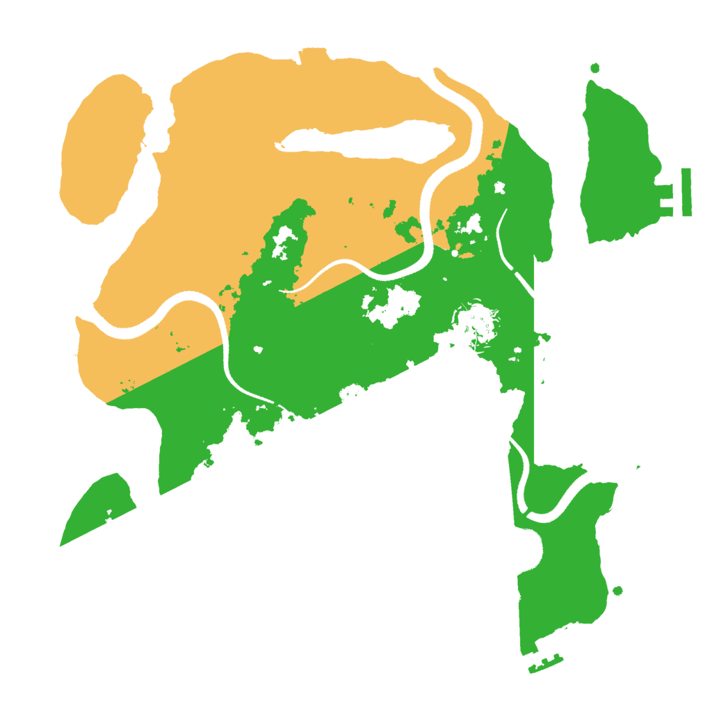 Biome Rust Map: Procedural Map, Size: 3000, Seed: 840996099
