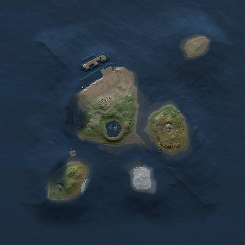 Rust Map: Procedural Map, Size: 1500, Seed: 396754266, 2 Monuments