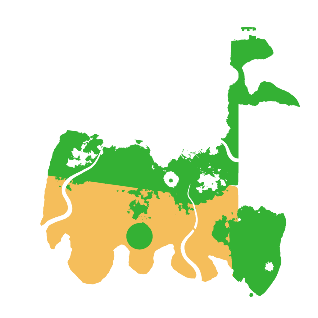Biome Rust Map: Procedural Map, Size: 3200, Seed: 194821562