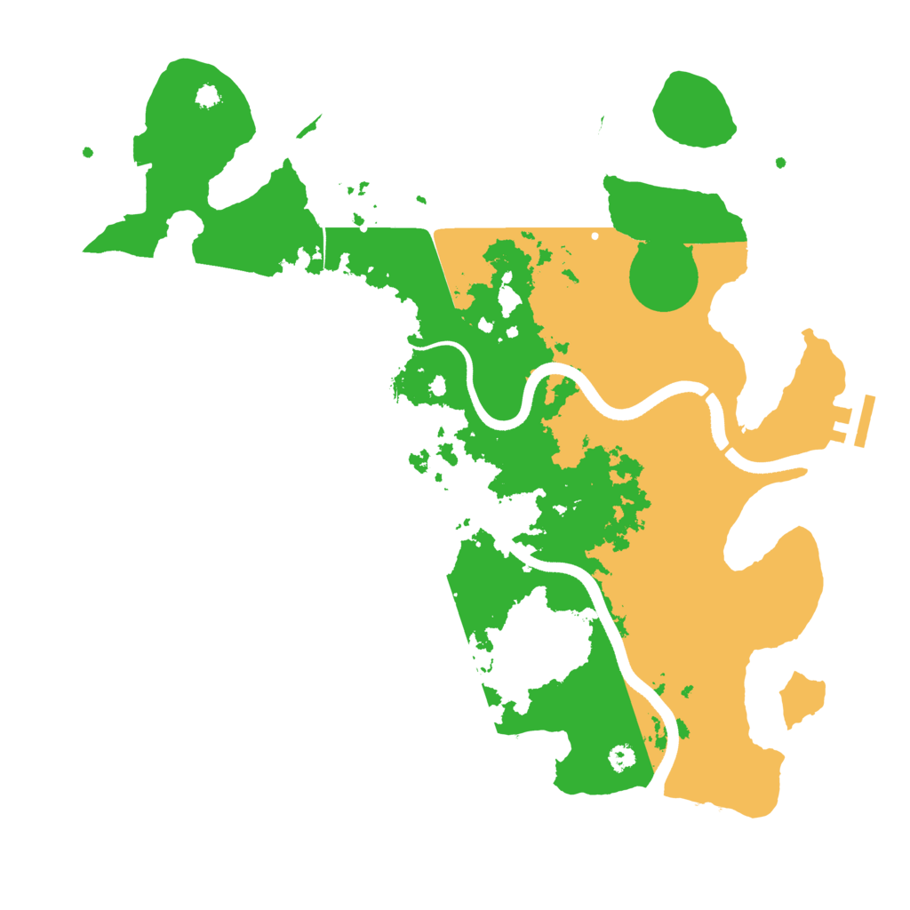 Biome Rust Map: Procedural Map, Size: 3500, Seed: 880104546