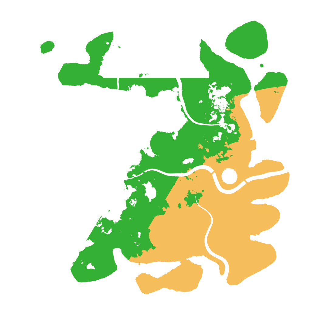 Biome Rust Map: Procedural Map, Size: 3500, Seed: 46843154
