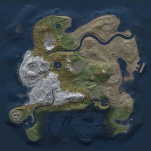 Thumbnail Rust Map: Procedural Map, Size: 3000, Seed: 81322103, 12 Monuments