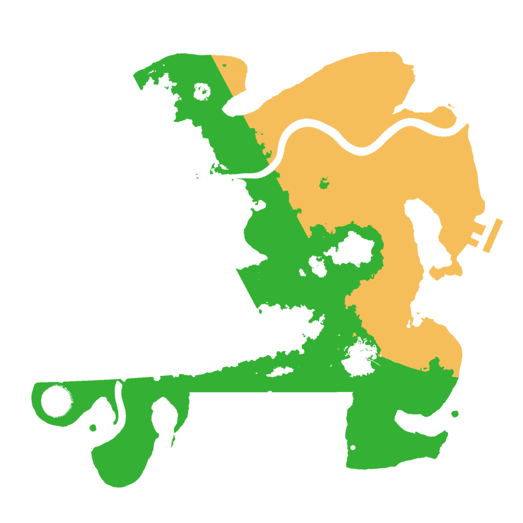 Biome Rust Map: Procedural Map, Size: 3000, Seed: 81322103