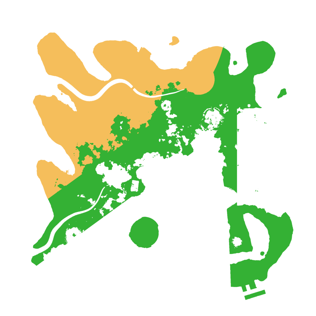 Biome Rust Map: Procedural Map, Size: 3000, Seed: 42300