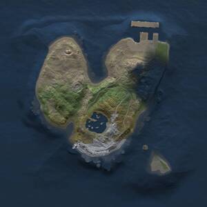 Thumbnail Rust Map: Procedural Map, Size: 1500, Seed: 1416686599, 3 Monuments