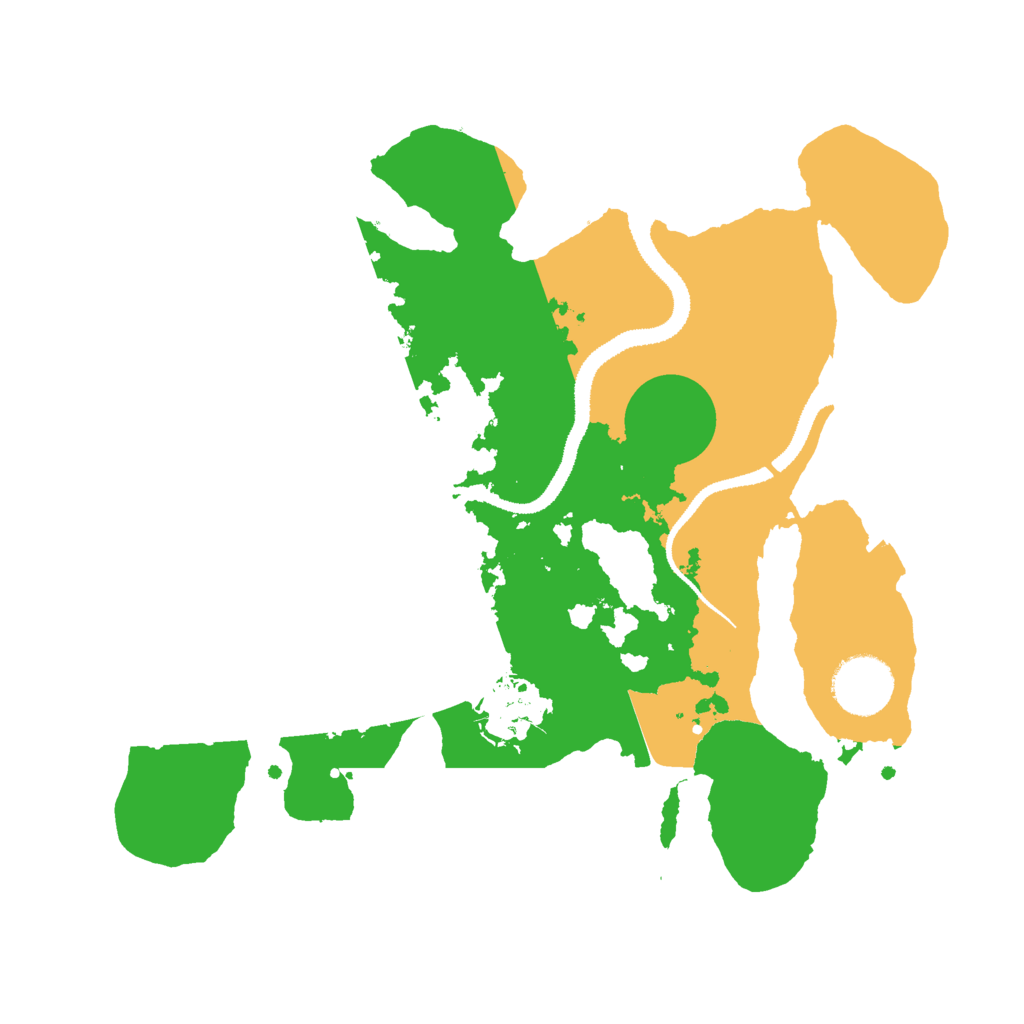 Biome Rust Map: Procedural Map, Size: 3000, Seed: 74683