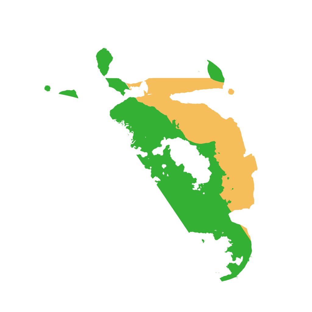 Biome Rust Map: Procedural Map, Size: 2100, Seed: 31579