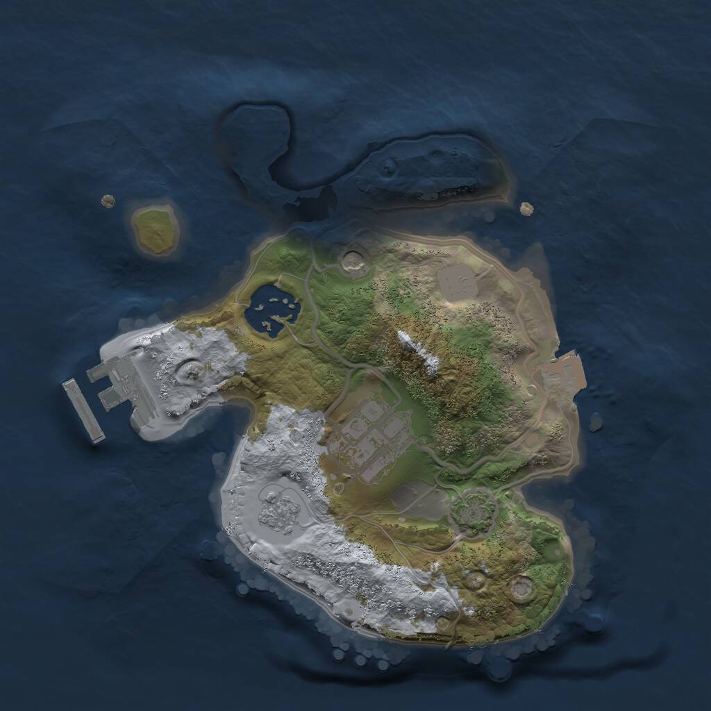Rust Map: Procedural Map, Size: 2100, Seed: 31579, 7 Monuments