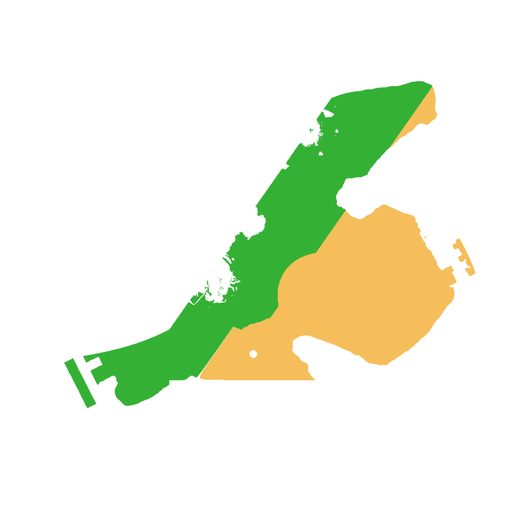 Biome Rust Map: Procedural Map, Size: 2000, Seed: 139759724