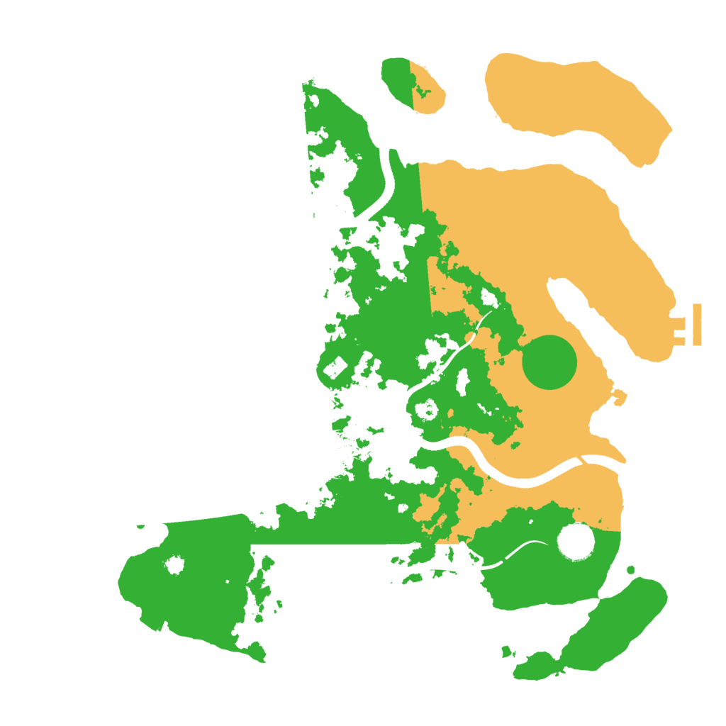 Biome Rust Map: Procedural Map, Size: 3500, Seed: 1256010254