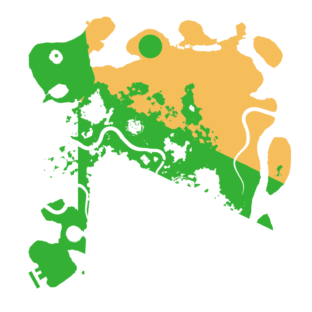 Biome Rust Map: Procedural Map, Size: 3500, Seed: 510434202