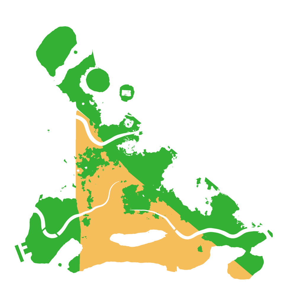 Biome Rust Map: Procedural Map, Size: 3500, Seed: 1666407743