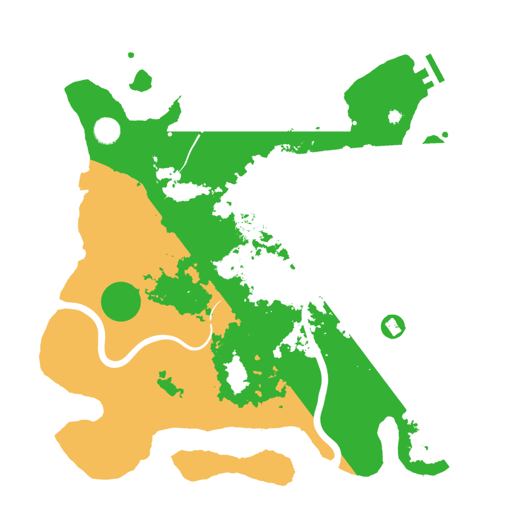 Biome Rust Map: Procedural Map, Size: 3500, Seed: 352990159