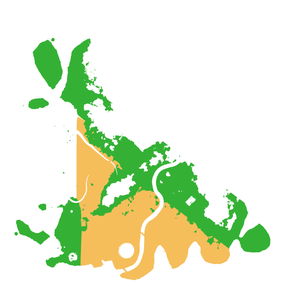 Biome Rust Map: Procedural Map, Size: 3500, Seed: 1001390710