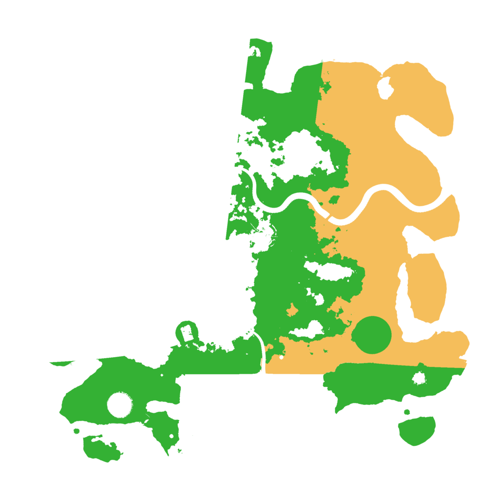 Biome Rust Map: Procedural Map, Size: 3500, Seed: 5435834
