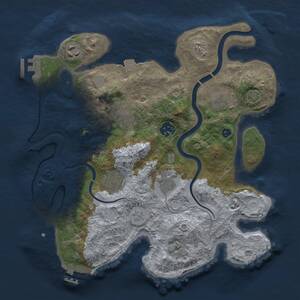 Thumbnail Rust Map: Procedural Map, Size: 3200, Seed: 543267, 13 Monuments