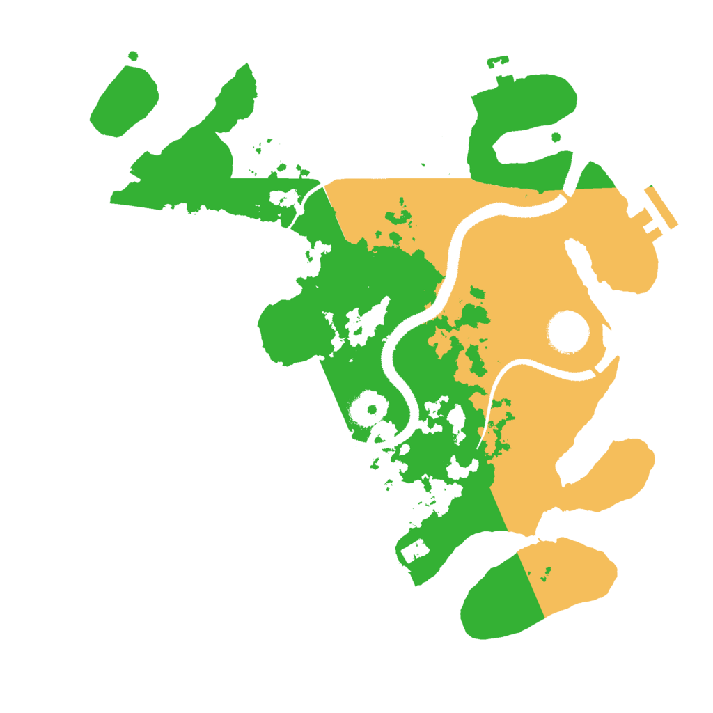 Biome Rust Map: Procedural Map, Size: 3000, Seed: 517566