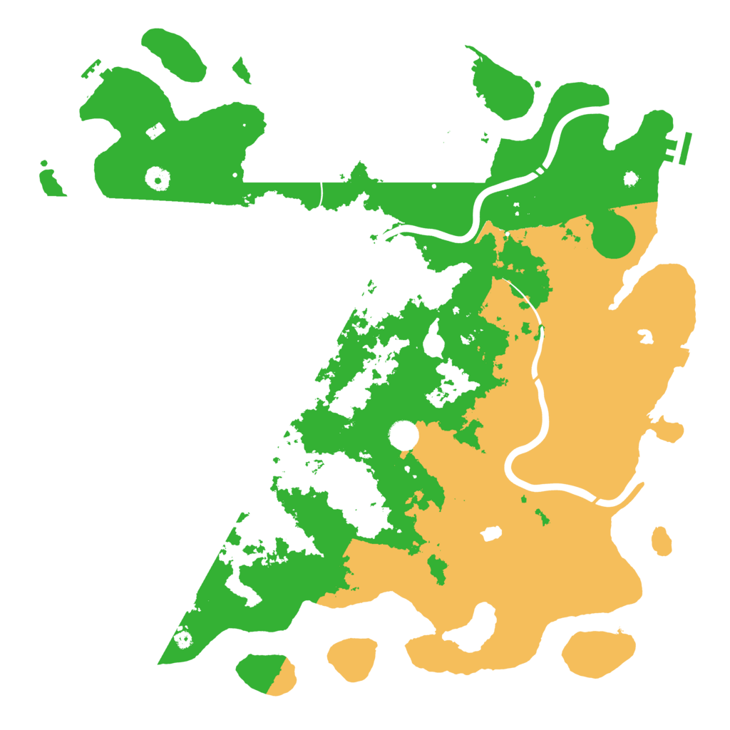 Biome Rust Map: Procedural Map, Size: 4500, Seed: 42463