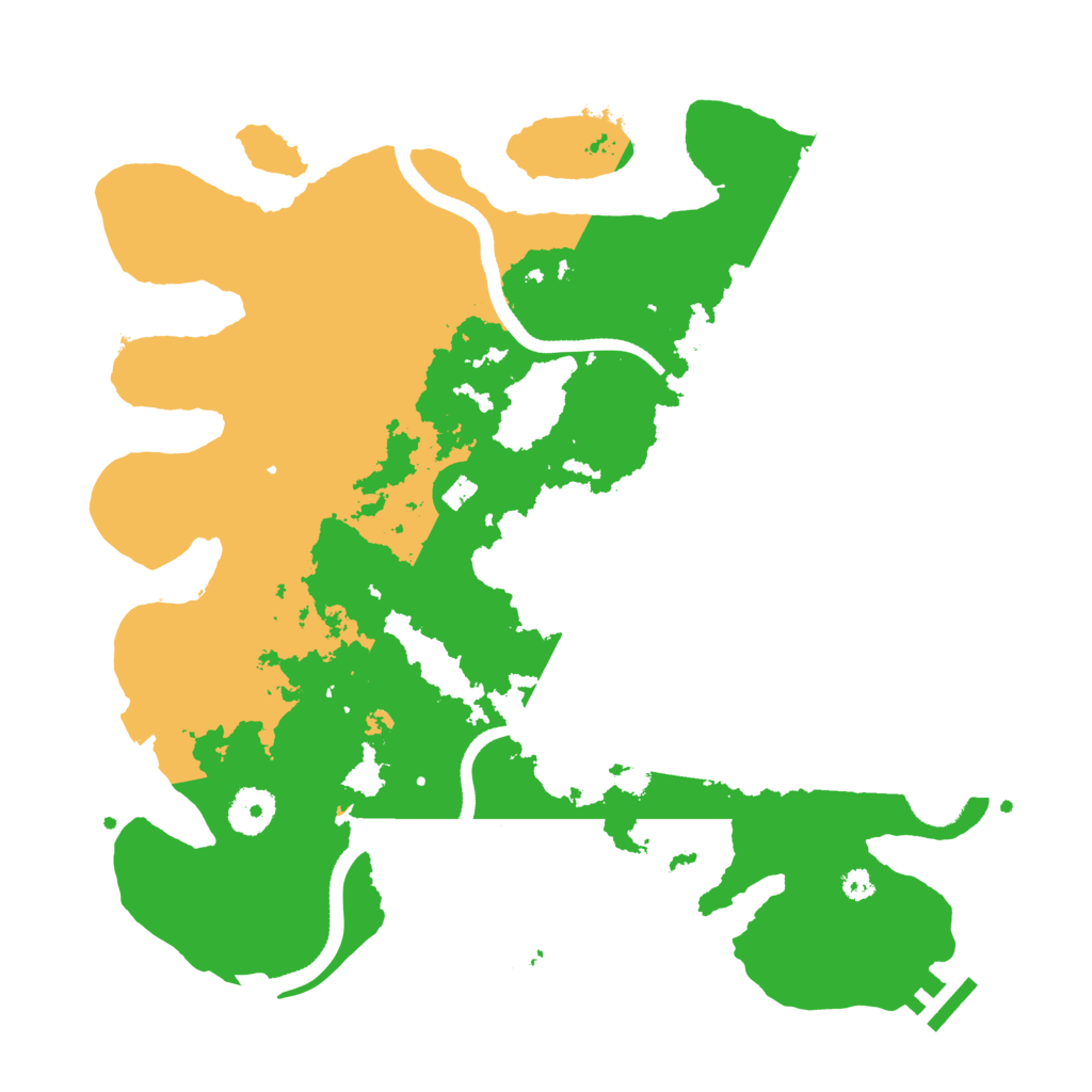 Biome Rust Map: Procedural Map, Size: 3500, Seed: 1531016226