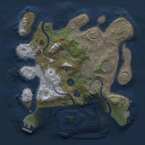 Thumbnail Rust Map: Procedural Map, Size: 3000, Seed: 1882500264, 9 Monuments