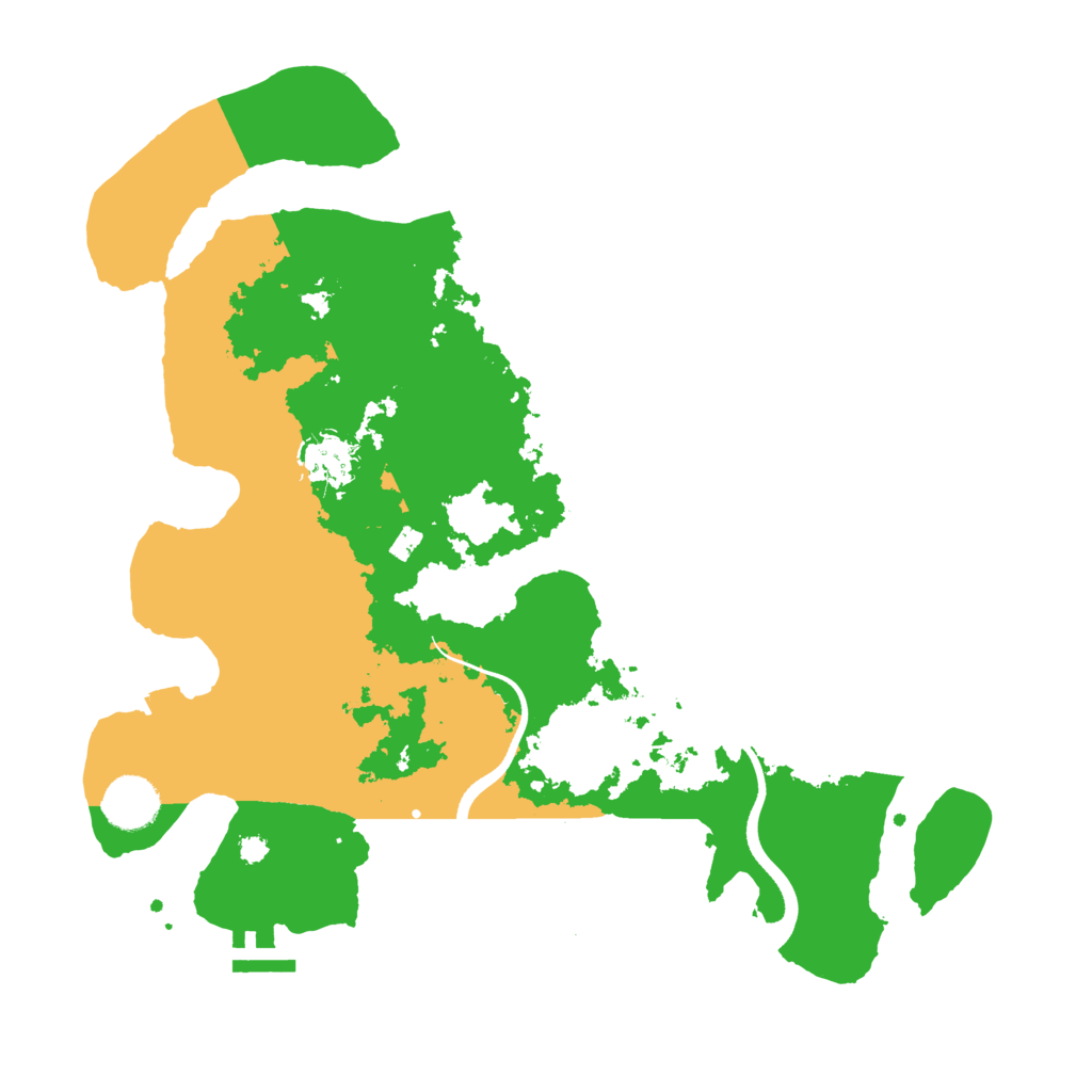 Biome Rust Map: Procedural Map, Size: 3500, Seed: 1176784949