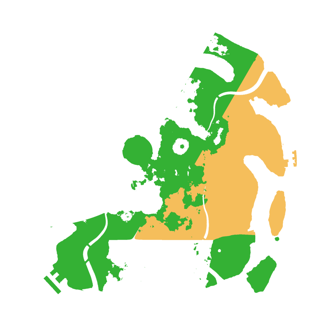 Biome Rust Map: Procedural Map, Size: 3000, Seed: 38591