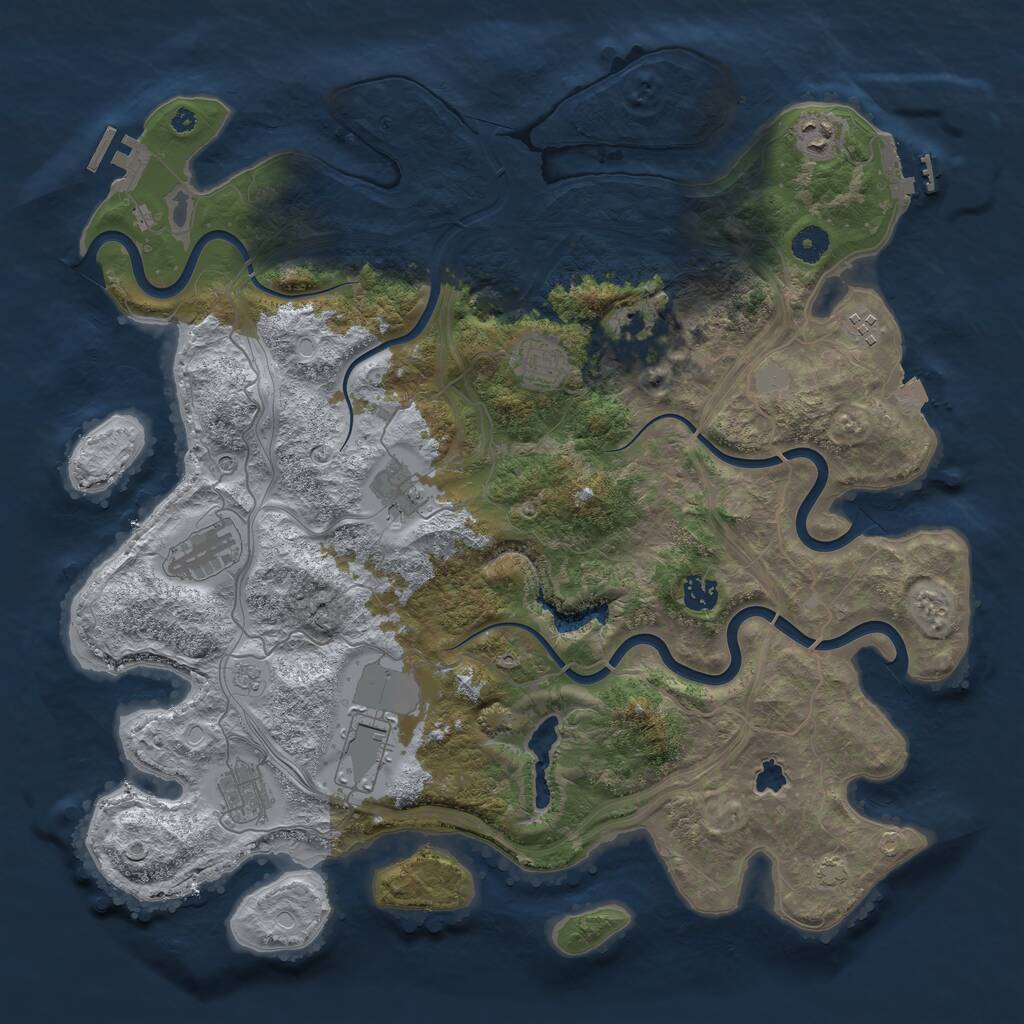Rust Map: Procedural Map, Size: 4250, Seed: 4812900, 15 Monuments