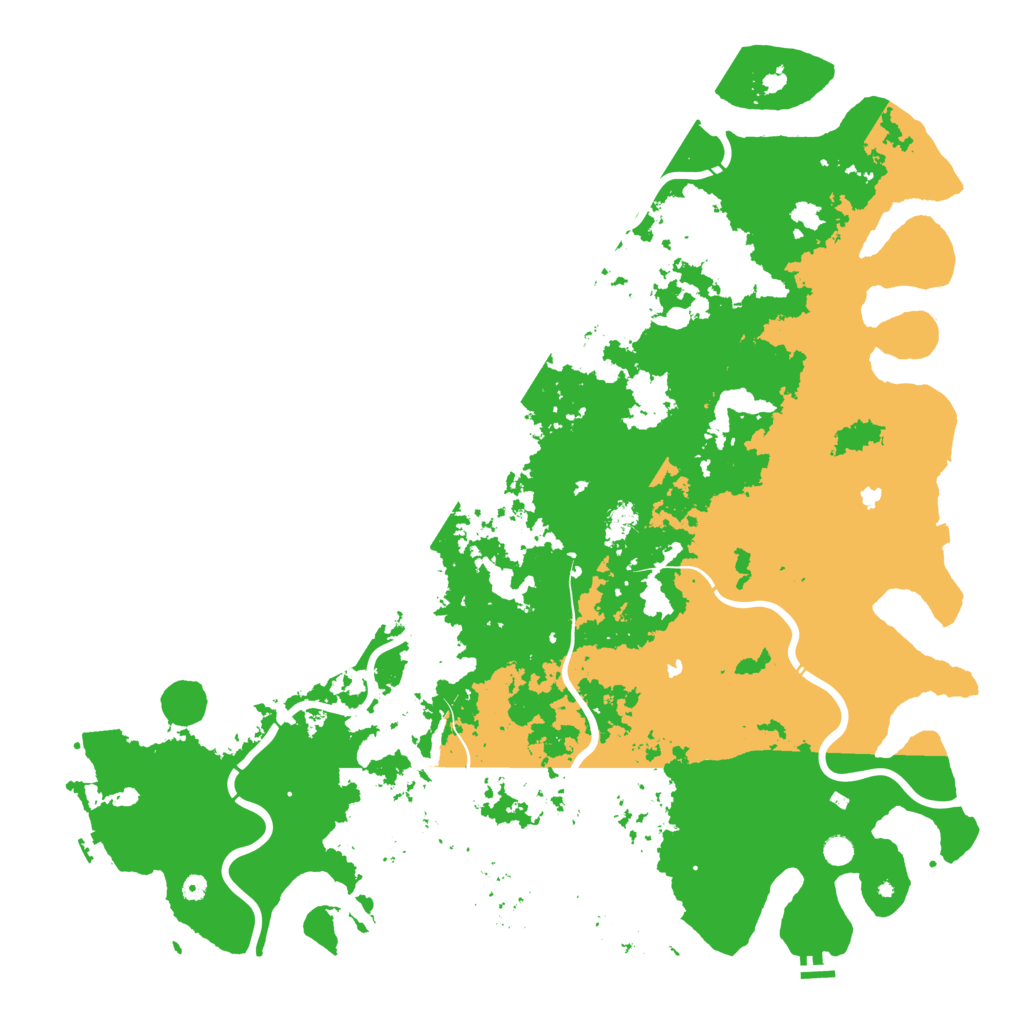 Biome Rust Map: Procedural Map, Size: 6000, Seed: 325891257