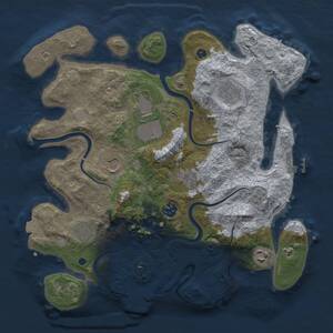 Thumbnail Rust Map: Procedural Map, Size: 3500, Seed: 5282026, 14 Monuments