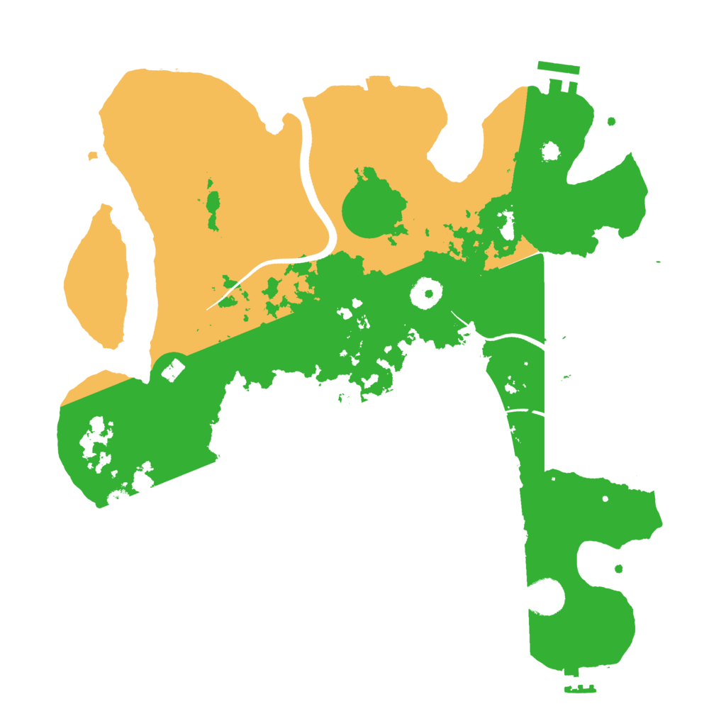 Biome Rust Map: Procedural Map, Size: 3500, Seed: 94151444