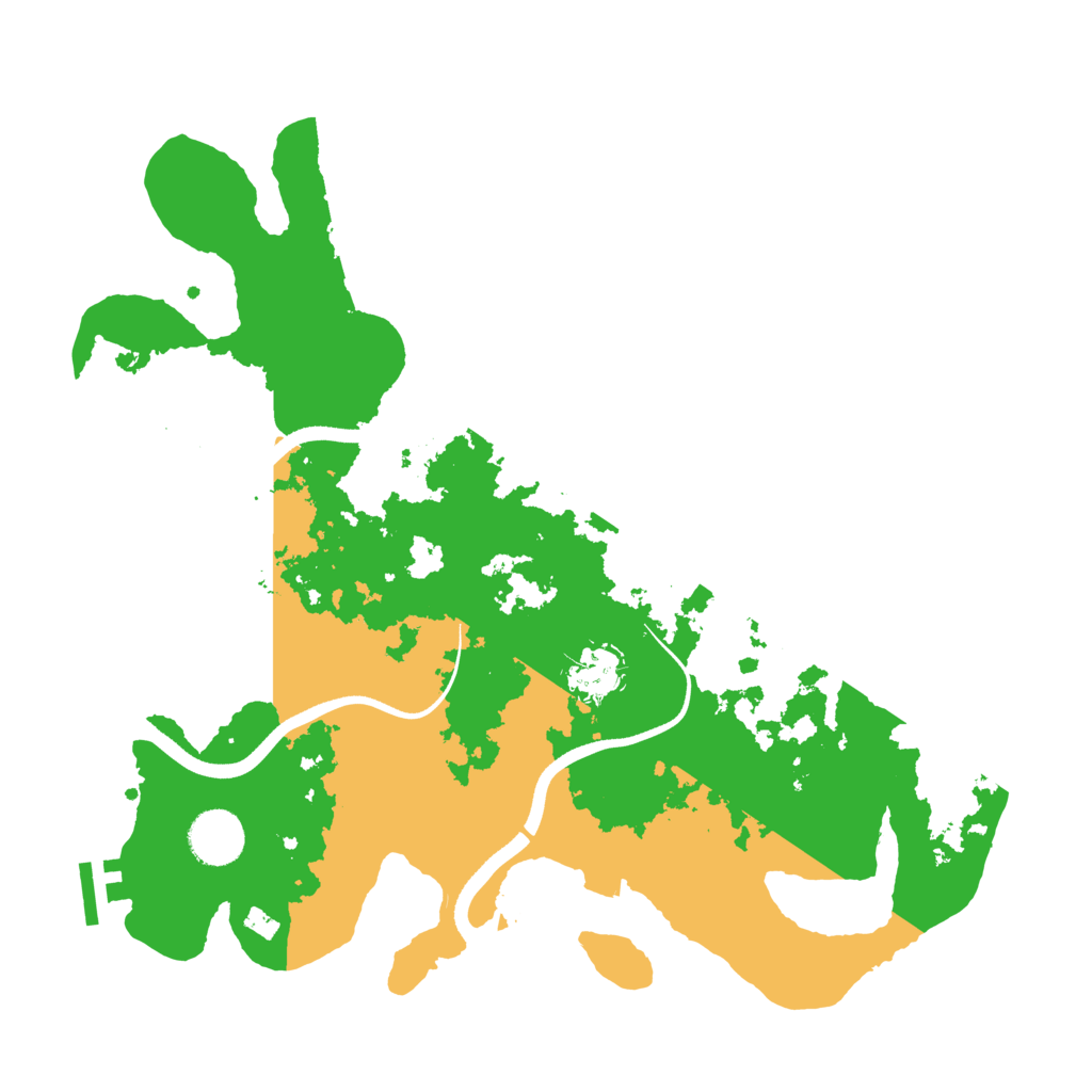 Biome Rust Map: Procedural Map, Size: 3500, Seed: 1394