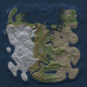 Thumbnail Rust Map: Procedural Map, Size: 4000, Seed: 426312330, 17 Monuments