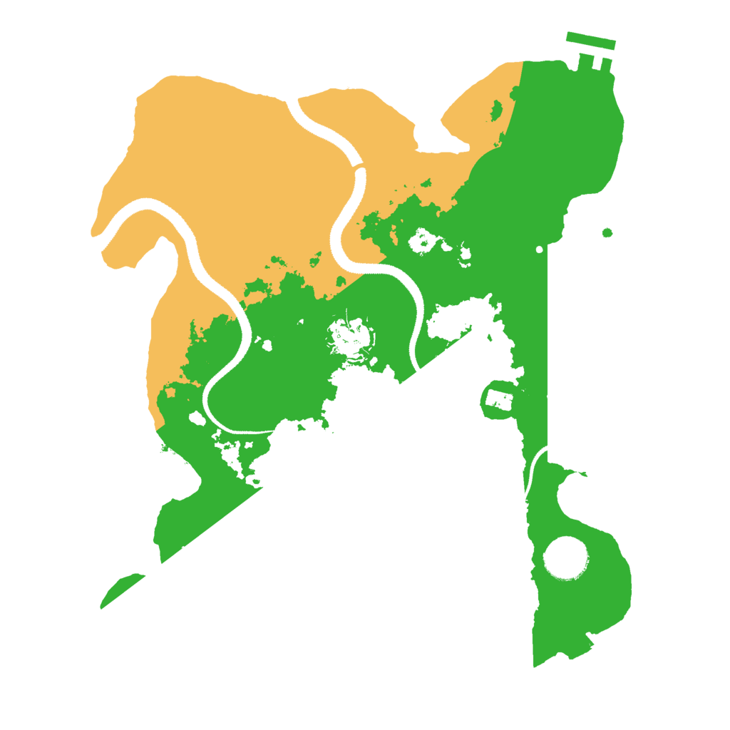 Biome Rust Map: Procedural Map, Size: 3000, Seed: 415220484