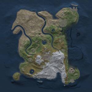 Thumbnail Rust Map: Procedural Map, Size: 3000, Seed: 415220484, 12 Monuments