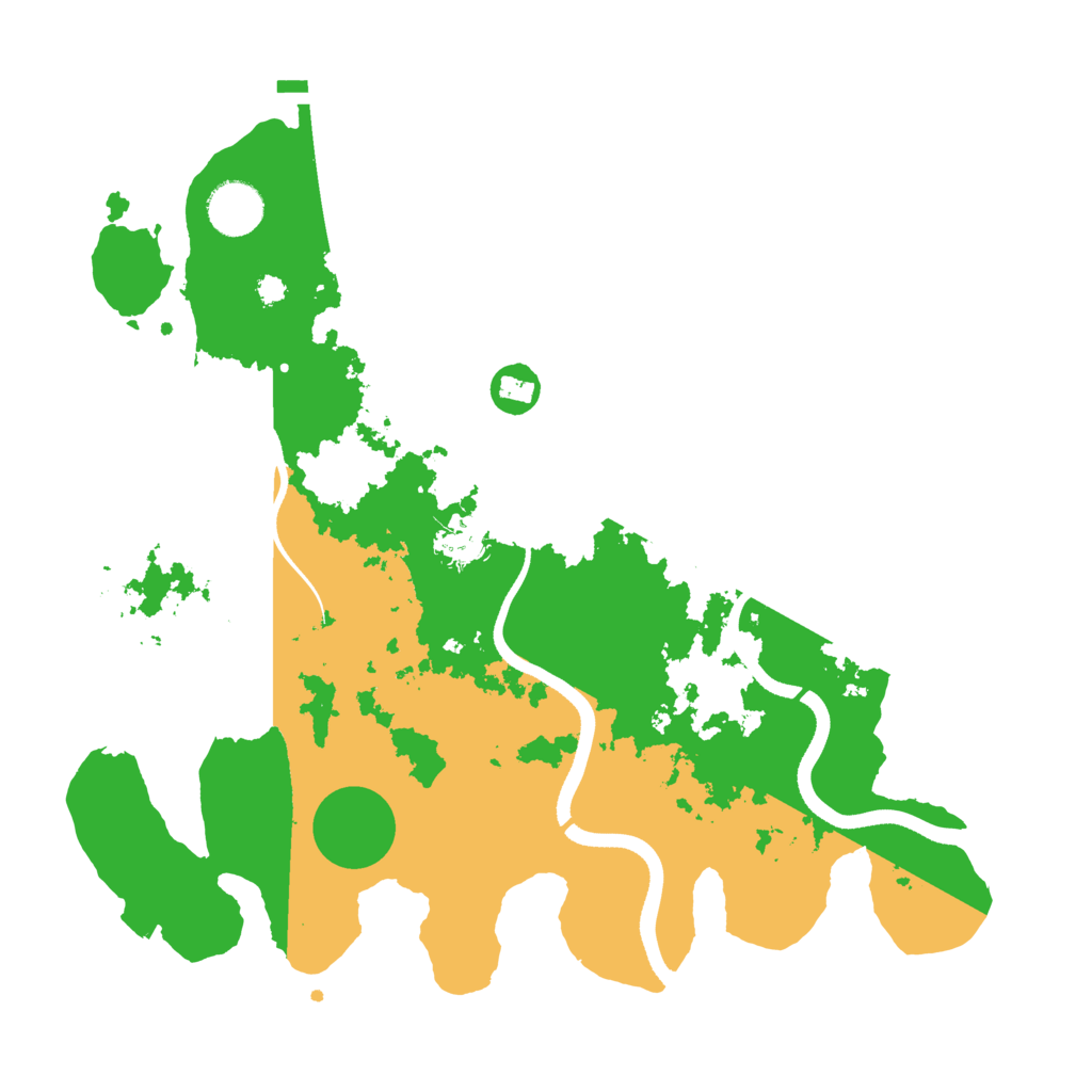 Biome Rust Map: Procedural Map, Size: 3500, Seed: 4471826