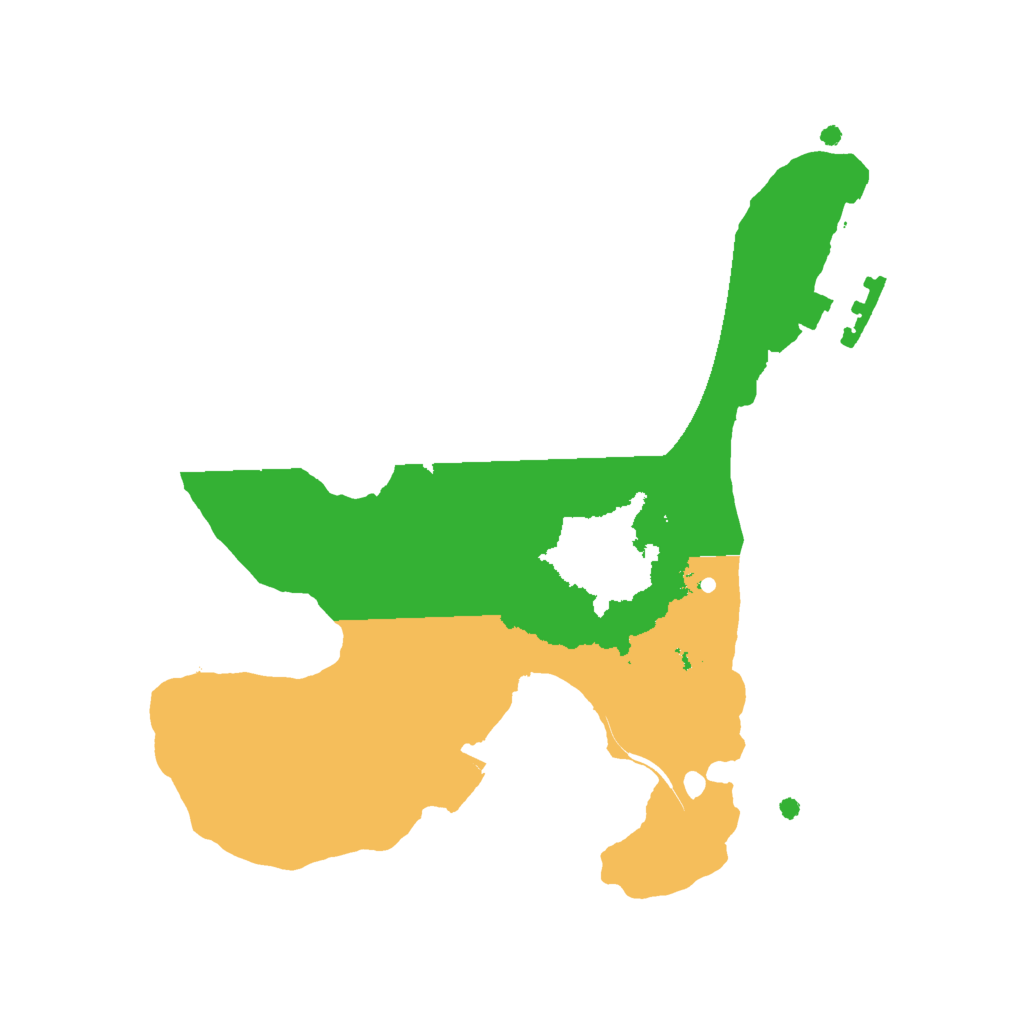 Biome Rust Map: Procedural Map, Size: 2000, Seed: 814487689