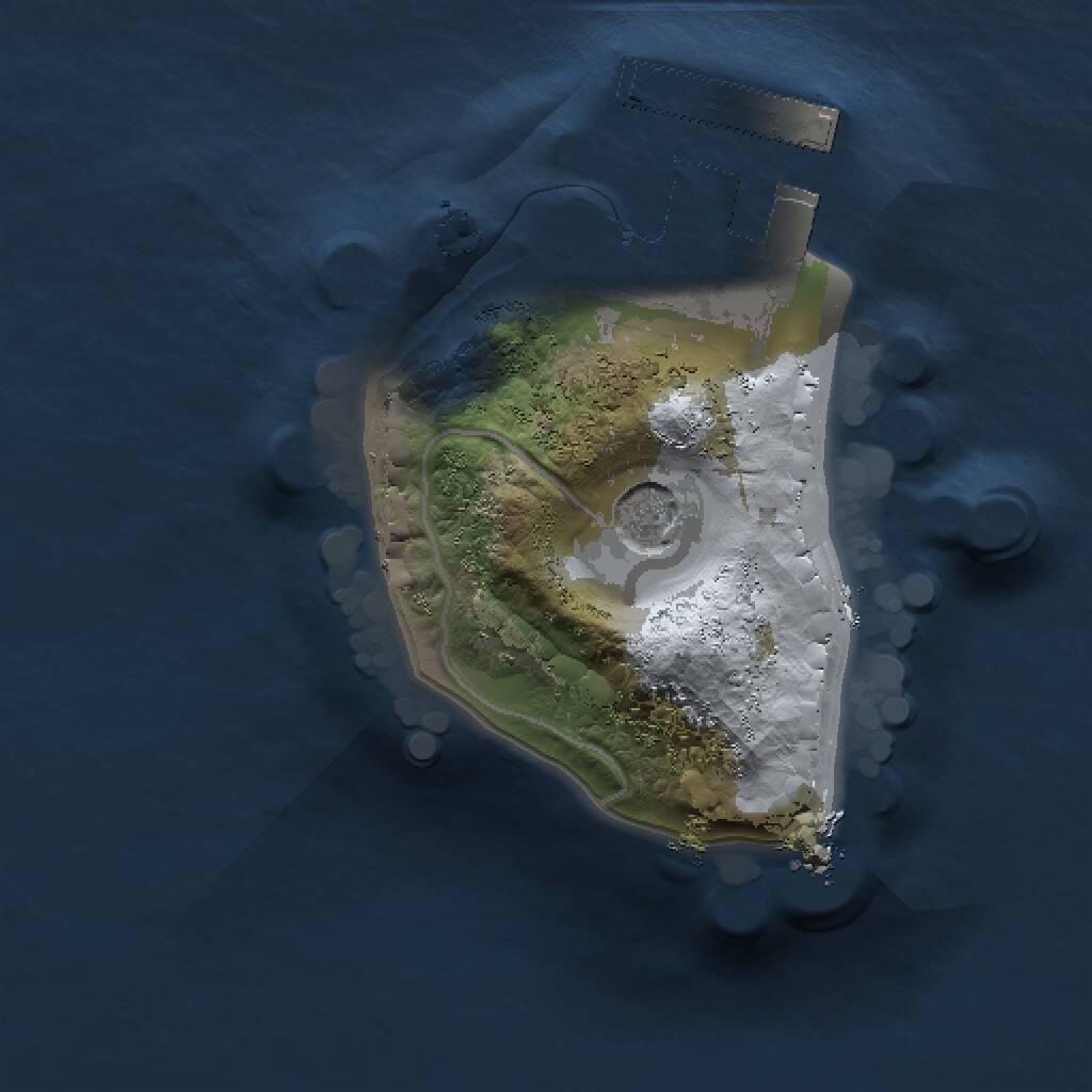 Rust Map: Procedural Map, Size: 1000, Seed: 1884695064, 3 Monuments