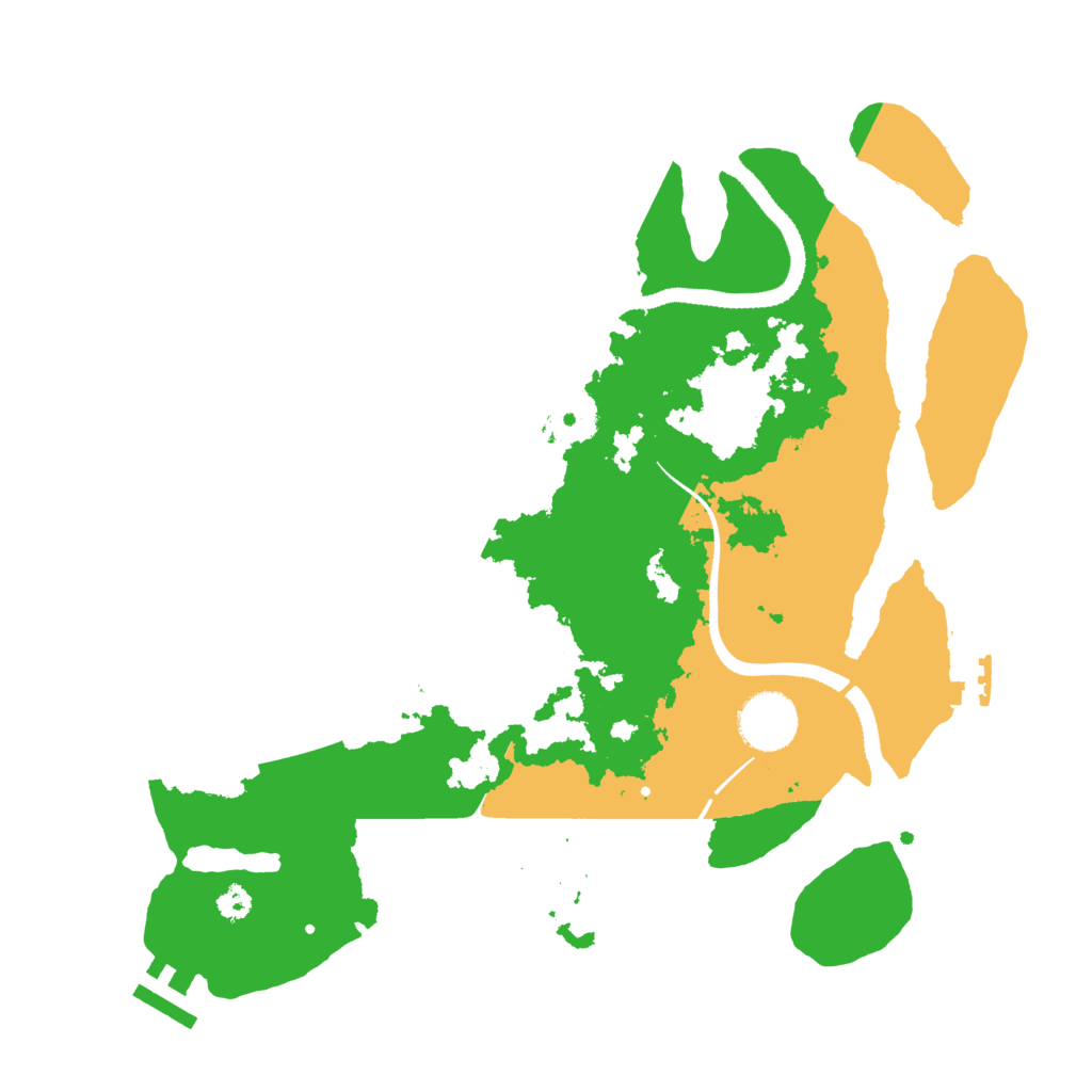 Biome Rust Map: Procedural Map, Size: 3250, Seed: 849512894
