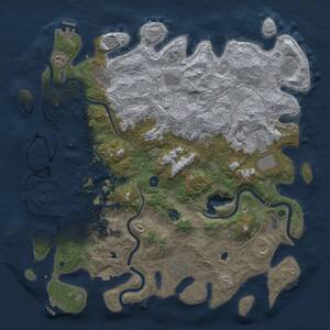 Thumbnail Rust Map: Procedural Map, Size: 4750, Seed: 4564, 17 Monuments
