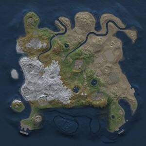 Thumbnail Rust Map: Procedural Map, Size: 3500, Seed: 1502579361, 15 Monuments