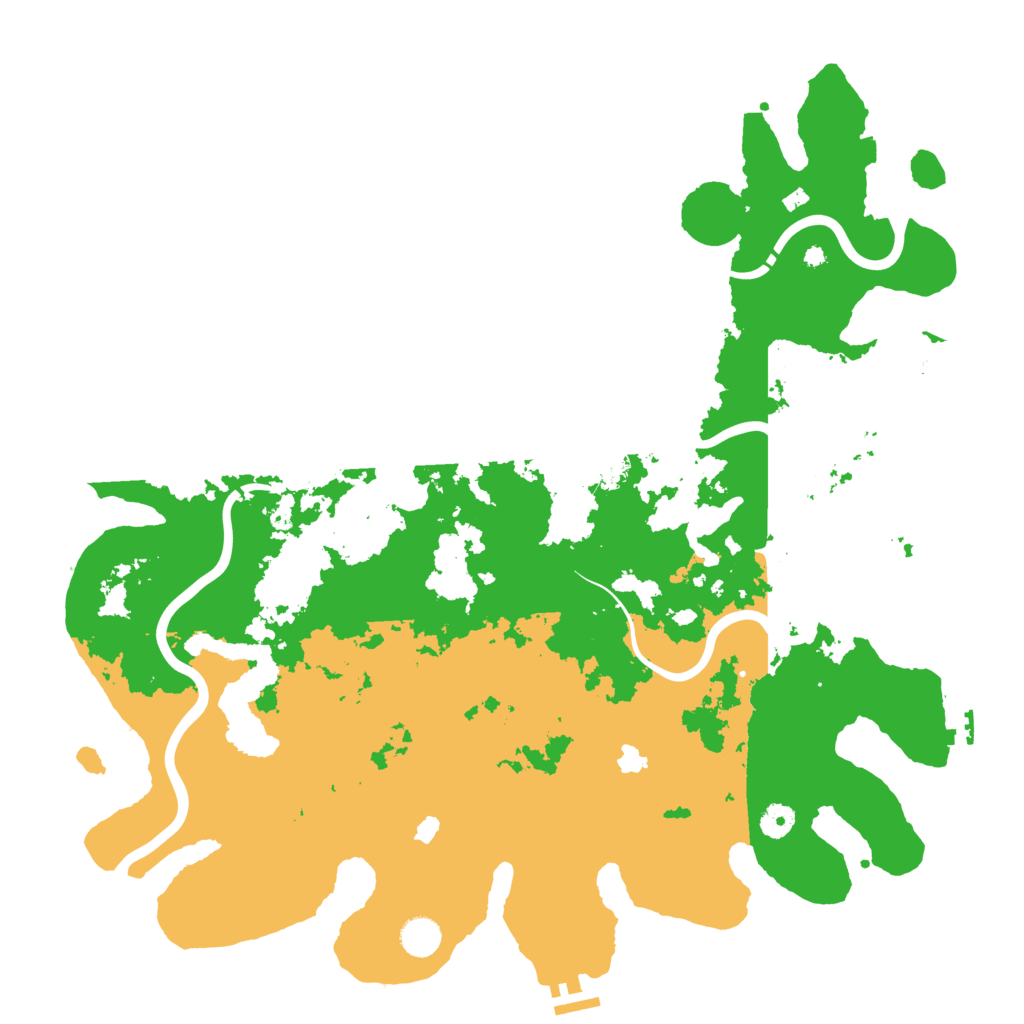 Biome Rust Map: Procedural Map, Size: 4500, Seed: 840320439