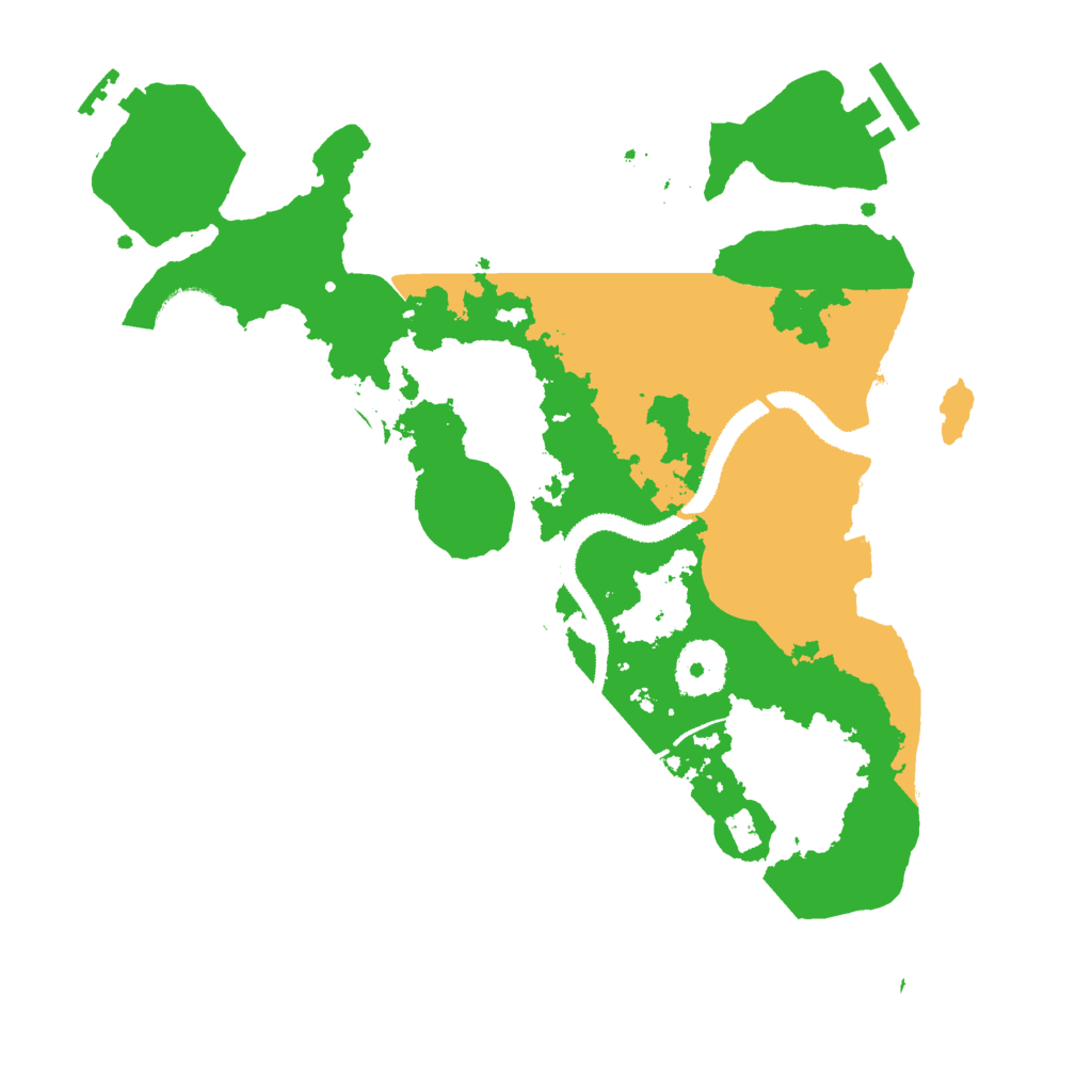 Biome Rust Map: Procedural Map, Size: 3000, Seed: 2063098545